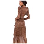 Sabina Musayev carry dress in bronze Medium Womens Midi Long Brown Photo 9