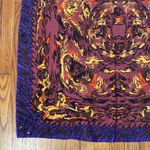 Vintage‎ Robert Ubu silk scarf purple yellow bold vibrant Photo 6