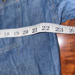 Women’s western Yellowstone cowboy cowgirl button up blue jean jacket sz large Photo 14