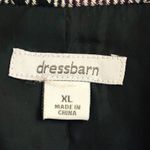 Dress Barn Vintage Womens XL Black & White Plaid Tweed Zippered Wool Blend Jacket Photo 8