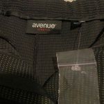 Avenue NWT  Women’s Black Cuffed Wide Leg Trousers, small polka dot, Size 16 Photo 10