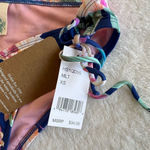 Hobie  Blue Floral Side Tie Hipster Bikini Bottoms XS NEW Photo 5