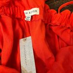 Moon River Anthropologie  Lela Jumpsuit PXS NWT Red Wide Leg Cottagecore Boho Photo 8