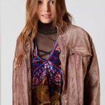 Free People  Velvet Trucker Jacket Photo 1