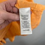 Free People  Orange Boho Market Embroidered Cotton Tunic Medium Photo 8