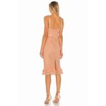 Majorelle  Revolve Ellington Peach Lace Tie Strap Coquette Midi Dress Size M Photo 2