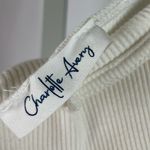 Charlotte Avery Size XL Extra Large Ribbed Ruffle Strap Y2K Feminine Bodysuit White Photo 5