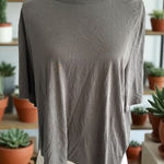 Universal Standard  Greige Open Back T Shirt Size Small Photo 0