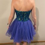 Sherri Hill Strapless Sweetheart Cut Crystal Rhinestone Short Homecoming Dress Photo 1