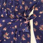 JustFab  Dress Large Blue Fit Flare Long Sleeve Boho Cottagecore‎ Photo 5