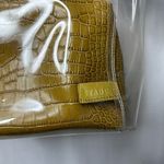 STAUD  Clear Purse with Inner Clutch Faux Crocodile Print Photo 7