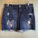 Maurice's Maurice’s Dark Wash Jean Shorts Size 10 Photo 0