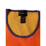 Morgan Cole Shirt Sweater Colorblock Sequin pineapple orange yellow purple M Size M Photo 3