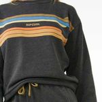 Rip Curl  Women's Charcoal Sweater with Colorful Stripes Photo 0