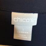  Blouse Women's Size Medium Button Down Business Office Chicos 1 Blue Photo 2