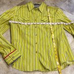 Jones New York  signature stretch lime green button down long sleeve shirt Photo 2