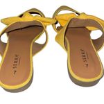 Serra  Woemn’s Slip On Flats Size 7 Mustard Yellow Faux Suede Feel NWOT Pointed Photo 3