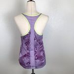 Adidas  climalite purple& bright neon abstract animal print racerback tank top S* Photo 2