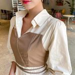 Coffee Shop CHUU cute core Bustier & Dress Set Photo 0