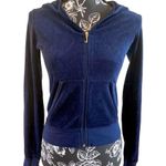 Juicy Couture Velour Tracksuit Jacket Hoodie Sweatshirt Bling Embellished Photo 0