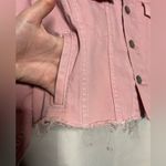 Boyish The Tommy Pink Denim Cropped Oversized Jacket Small Photo 8