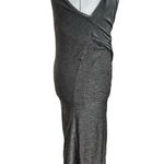 T by Alexander Wang Heather Gray Twist Front Jersey Midi Dress Womens Size M Size M Photo 6