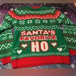 Giggling get up Christmas ugly sweater with candy canes Size medium Red Photo 0