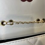 Quilted Vegan Leather Crossbody Bag White Photo 5