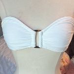Kona Sol Kina Sol White Strapless Swimsuit Top Photo 1