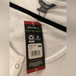 Eddie Bauer NWT  Size XL White Cotton Scoop Neck Snap Long Sleeve Henley Top Photo 12