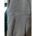 J. CREW FACTORY Gray Grey Career Short Cap Sleeve Stripe Cotton Silk Dress 14 Photo 12