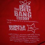 Ripple Junction Big Bang Theory XL Red Bazinga Short Sleeved T-Shirt Top Photo 1
