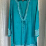 Tropical Escape  EMBROIDERED BEACH TUNIC Sz:M Photo 0