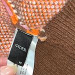 Cider  Orange and Brown Patterned Cardigan Photo 8