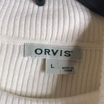 Orvis  ladies ribbed mock turtleneck pullover lightweight sweater size large Photo 5