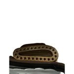 JTM Sandals Black Gold Rhinestones Embellished Bling Shoes Slip On Size 37 6.5 Photo 4