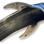 Vintage Sterling Silver Kabana Huge Leaping Dolphin Cuff Bracelet size 7 Photo 8