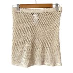 J.Crew  Crochet Cream Mini Skirt Cover-Up size XS Photo 4