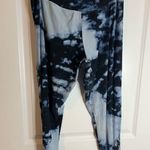 Rue 21 Women's Tie Dye Blue White Joggers High Waist Yoga Ankle Leggings Sz XL Photo 2
