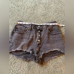 Levi's Levi’s 501 Black Cut Off Jean Shorts Womens Size 27 Button Fly Distressed Photo 1
