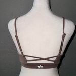 Alo Yoga  Interlace Sport Bra Size Small Gravel Photo 1