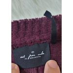 Urban Outfitters  Out From Under Size M Maroon, burgundy Soft Waffle Knit Long Sl Photo 3