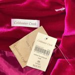 Coldwater Creek  NWT Women’s Size 20 Pink Velvet One Button Boyfriend Vest Jacket Photo 3