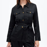 Madewell NWT Double-Faced Satin Safari Jacket - MSRP $188 - Size Medium Photo 0