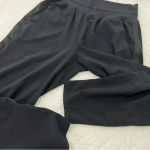 Athleta  Nolita Slim Tapered Crop Pant Black Side Stripe Size 4 Photo 3