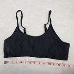 Black Padded Y2K Classic Pull On Swim Sports Bra Beach Bikini Top M Medium Photo 2