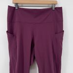 Fabletics Women 1X Oasis PureLuxe High-Waisted 7/8 Legging Burgundy Stretch*READ Photo 2