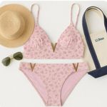 Victoria's Secret  Swim V- Hardware Sexy Two Piece  Bikini Ditsy Floral Small Photo 9