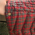 Talbots  Tartan Plaid Down Puffer Vest Red Green Gold NWT $159 Size P Petite (XS) Photo 6