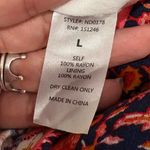 Brass & Roe Boho Long Sleeve Dress Size L Red Size L Photo 8